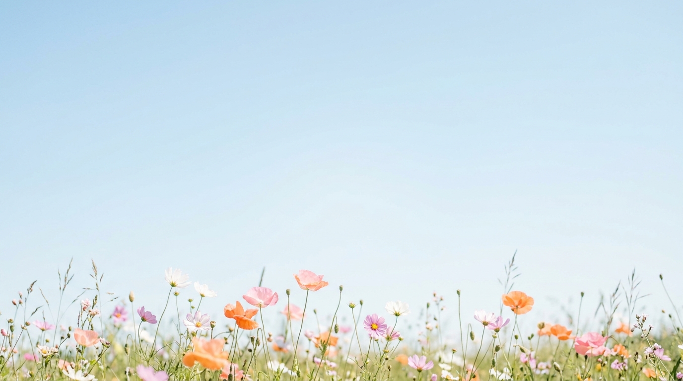 Atmospheric scenic meadow