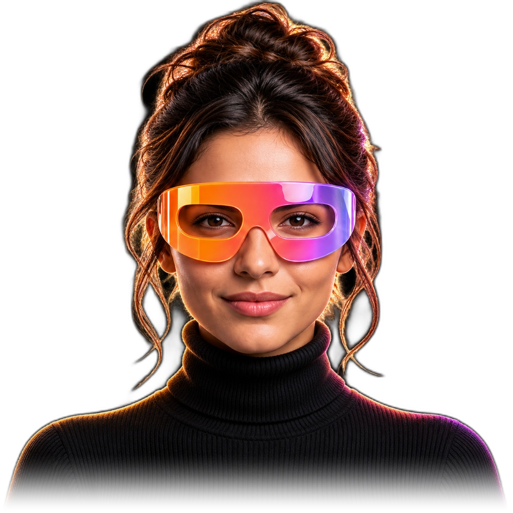 Cora AI Super Agent with Futuristic Visor