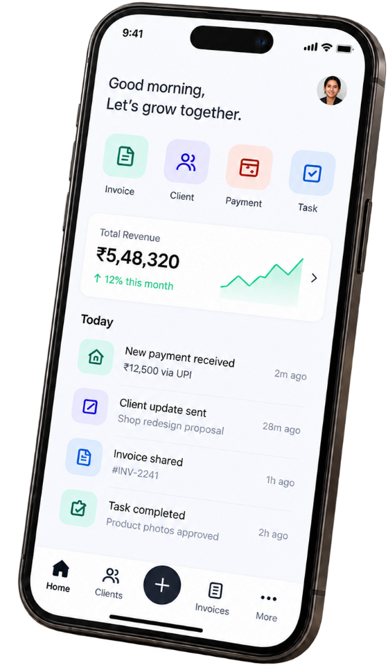 Cora Mobile App UI running on iPhone